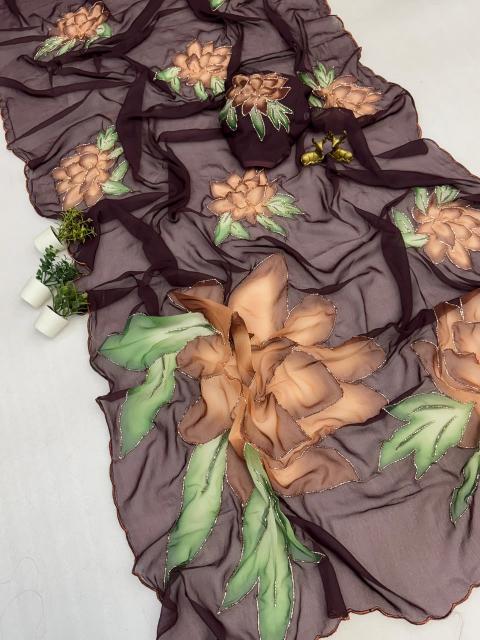 Svara floral digital print wholesale sarees in india